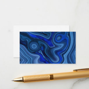Blue Malachite Stone Unique Gemstone Geology Enclosure Card