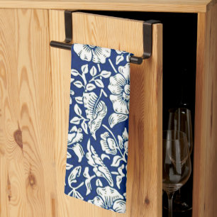 Blue Mallow, famous pattern, Tea Towel