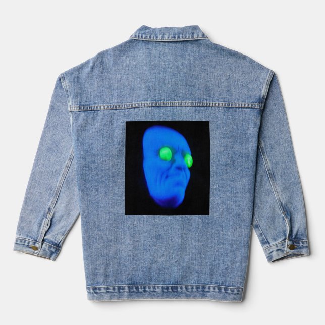 blue man denim jacket (Back)