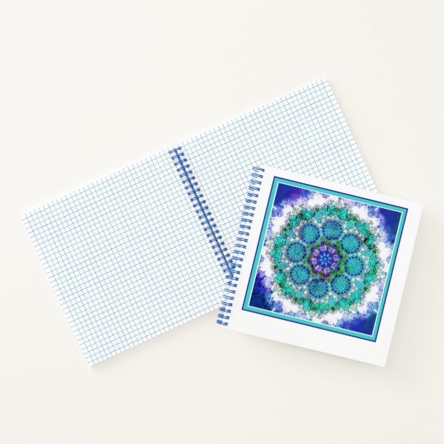 Blue mandala art notebook (Inside)