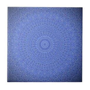 Blue Mandala Ceramic Tile
