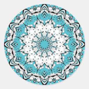 Blue Mandala (Design 3) Stickers