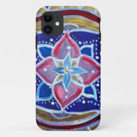 Blue Mandala iPhone SE + iPhone 5/5S, Barely There