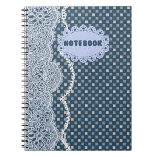 Blue Mandala Lace Notebook