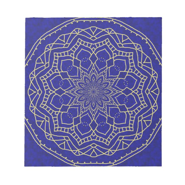 Blue Mandala Notepad (Front)