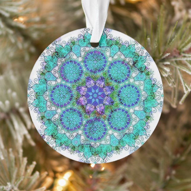 Blue mandala ornament (Tree)