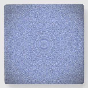 Blue Mandala Stone Coaster