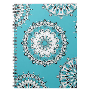 Blue Mandalas 3 Spiral Notebook