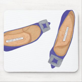 Blue Manolos Mouse Pad