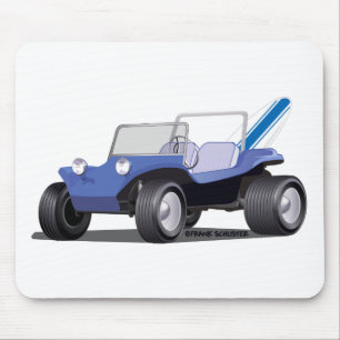 Blue Manx Side Mouse Pad