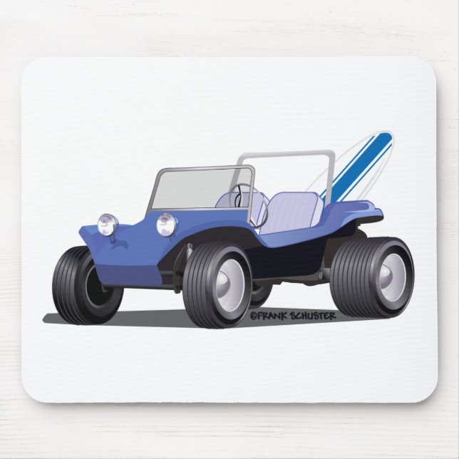 Blue Manx Side Mouse Pad (Front)