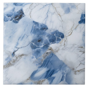 blue marble abstract coastal pattern ceramic tile