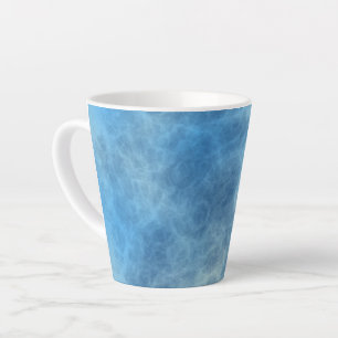 Blue Marble Abstract Latte Mug