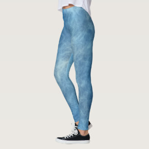 Blue Marble Abstract Leggings