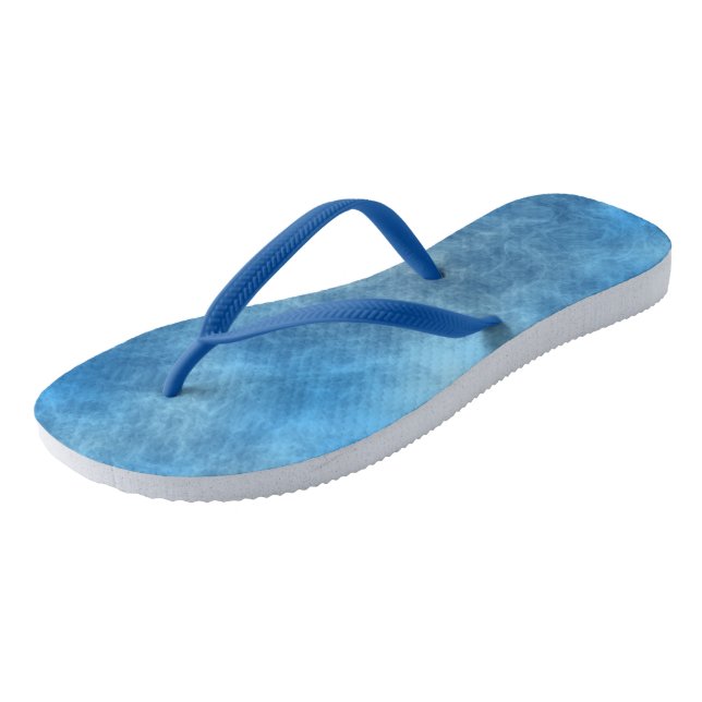 Blue Marble Abstract Thongs (Angled)