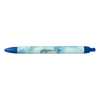 blue marble beautiful texture pattern personalise black ink pen