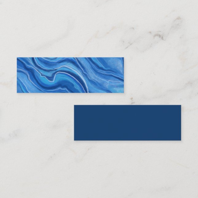 Blue Marble Bookmarks  Mini Business Card (Front/Back)