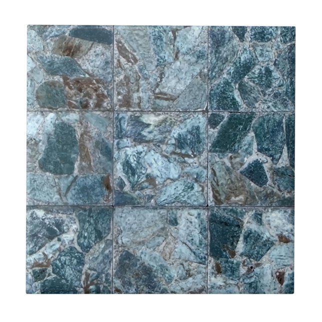 blue marble ceramic tile (Front)