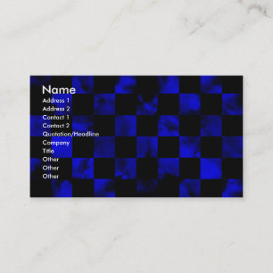 Blue Marble Chequerboard Business Card