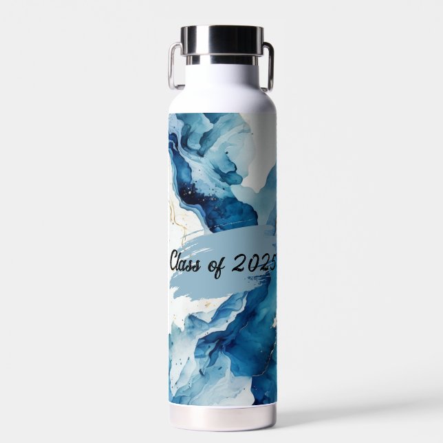 Blue Marble Class of 2025 Water Bottle (Front)