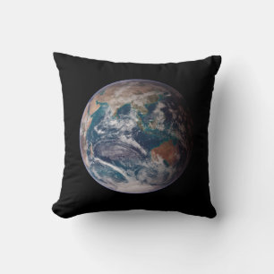 Blue Marble Earth (Eastern Hemisphere) Cushion