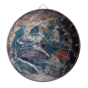 Blue Marble Earth (Eastern Hemisphere) Dartboard