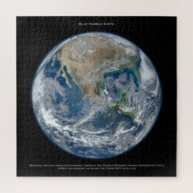 Blue Marble Earth Jigsaw Puzzle (Vertical)