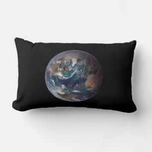 Blue Marble Earth (Western Hemisphere) Lumbar Cushion
