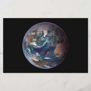 Blue Marble Earth (Western Hemisphere) Stationery