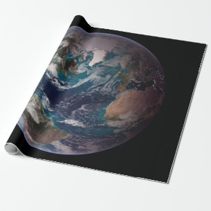 Blue Marble Earth (Western Hemisphere) Wrapping Paper