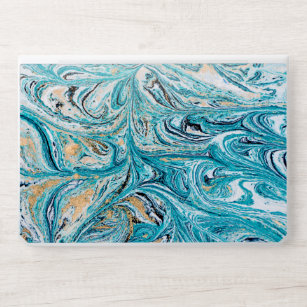 Blue Marble earthy watercolor HP Laptop Skin