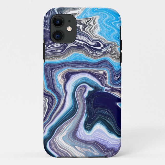Blue Marble Fluid Art Case-Mate iPhone Case (Back)