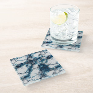 Blue Marble Glass Coaster