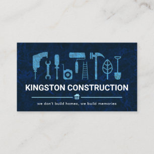 Blue Marble Handyman Tools #ZazzleMade Business Card