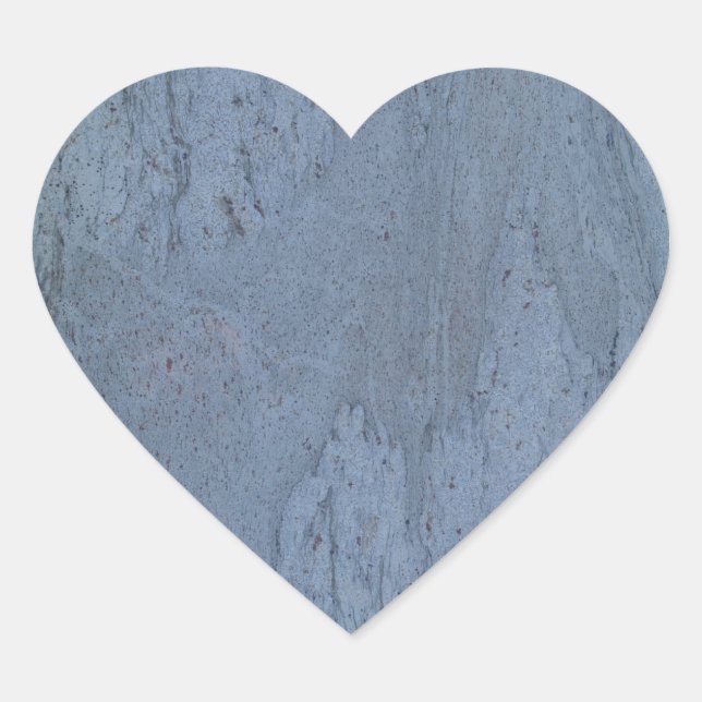 Blue Marble Heart Sticker (Front)