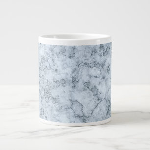 Blue marble large coffee mug