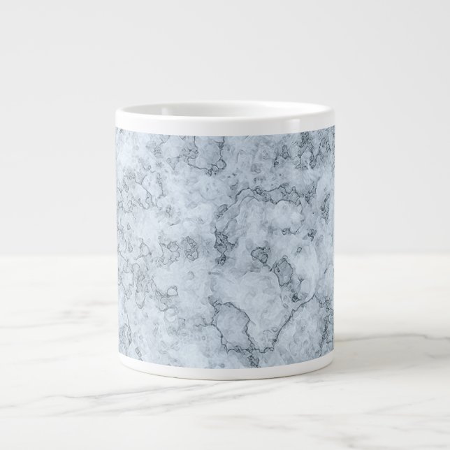 Blue marble large coffee mug (Front)