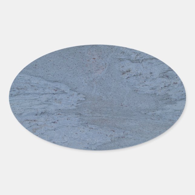 Blue Marble Oval Sticker (Front)