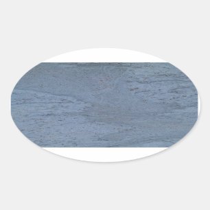 Blue Marble Oval Sticker
