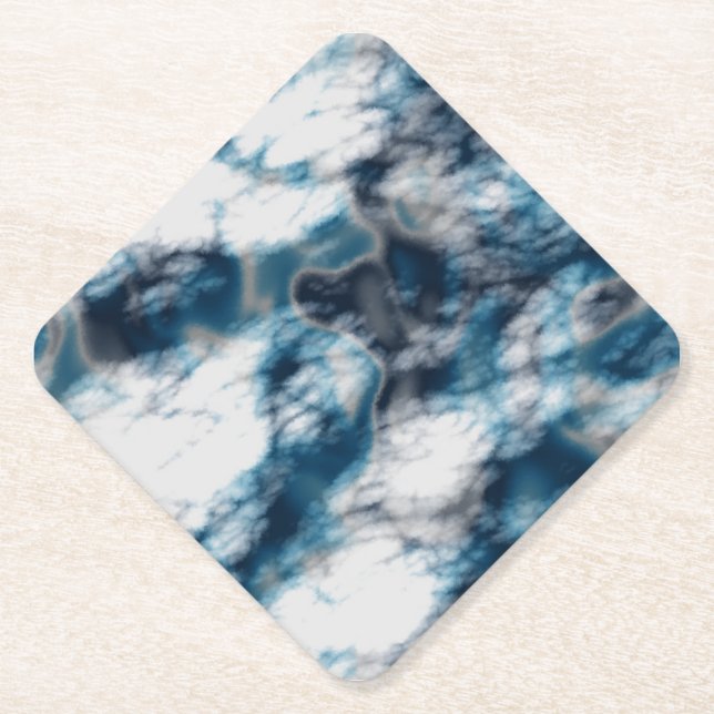 Blue Marble   Paper Coaster (Front)