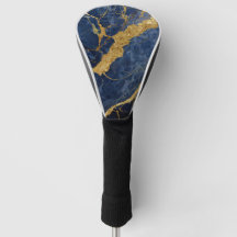 Blue Marble Pattern with Gold