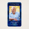 Blue Marble Photo Funeral Memorial Prayer Card