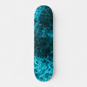 Blue marble print Skateboard