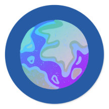 Blue Marble Sticker