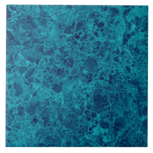 Blue Marble Terrazzo Structure  Ceramic Tile