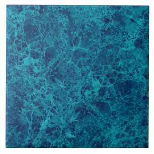 Blue Marble Terrazzo Structure Ceramic Tile
