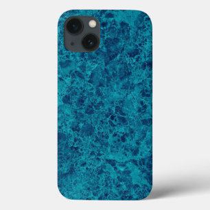 Blue Marble Terrazzo Texture iPhone 13 Case