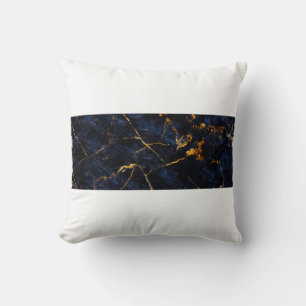 Blue marble texture background, Italian marble sla Cushion