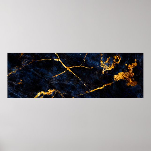 Blue marble texture background, Italian marble sla Poster (Front)