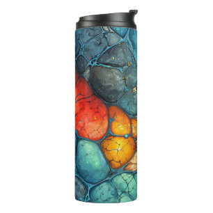 Blue Marble Tumbler Wrap - Seamless Design
